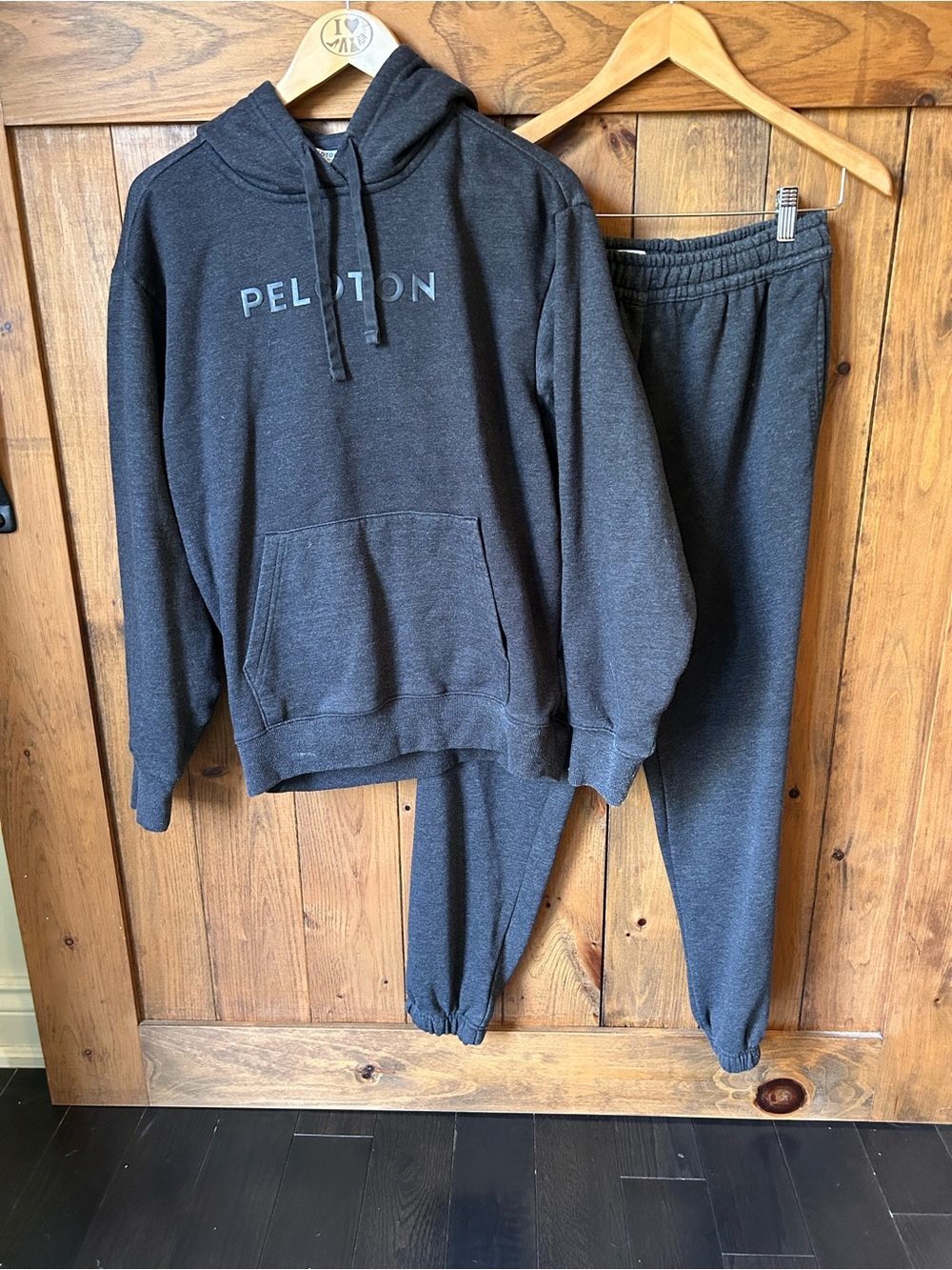 Peloton Dark Charcoal Track Suit: hoodie & Jogging Pant